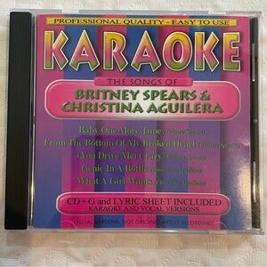 Karaoke Britney Spears + Christina Aguilera Songs Professional Quality Lyrics CD